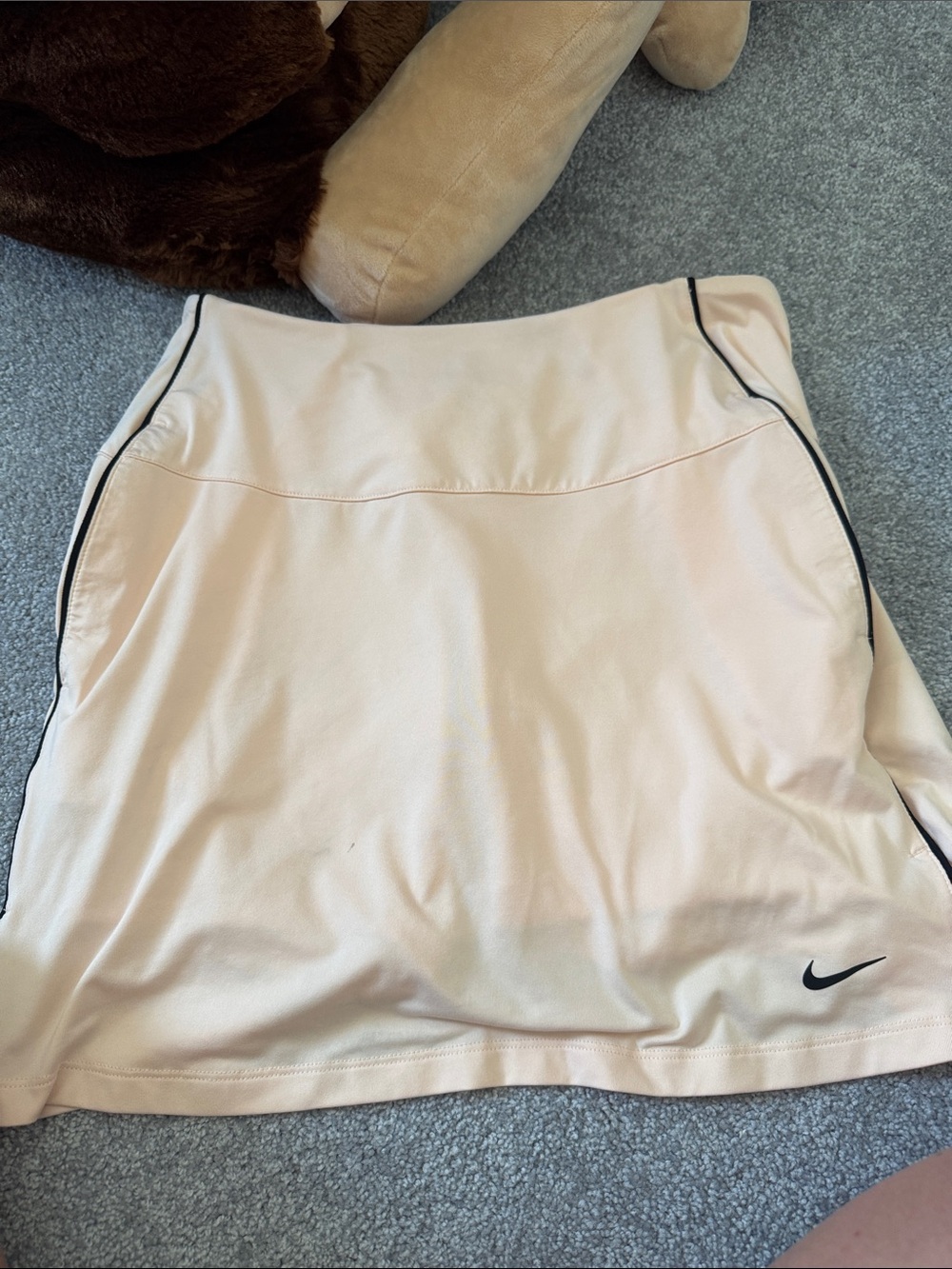 Nike Peach Athletic Skort with Black Piping